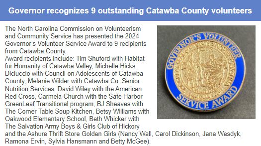 Catawba County United Way weekly newsletter