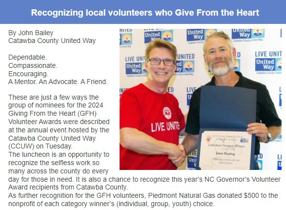 United Way newsletter 