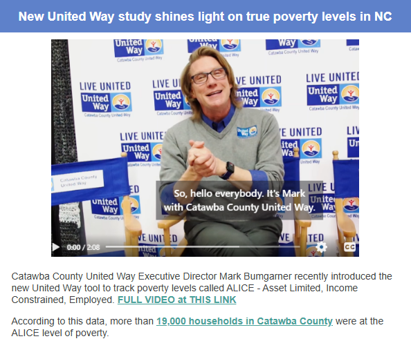 United Way newsletter 