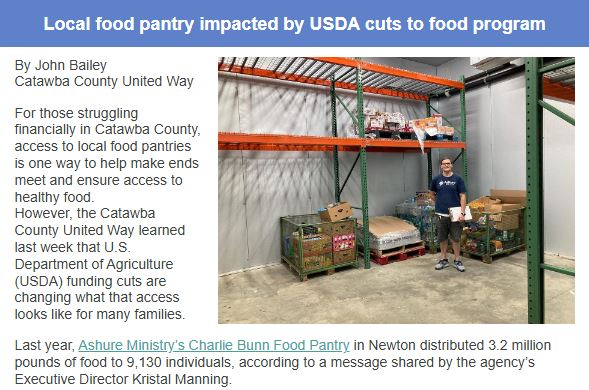 United Way newsletter 