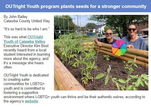 United Way newsletter 
