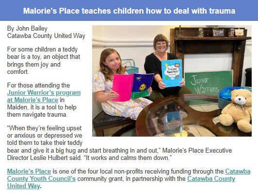 United Way newsletter 