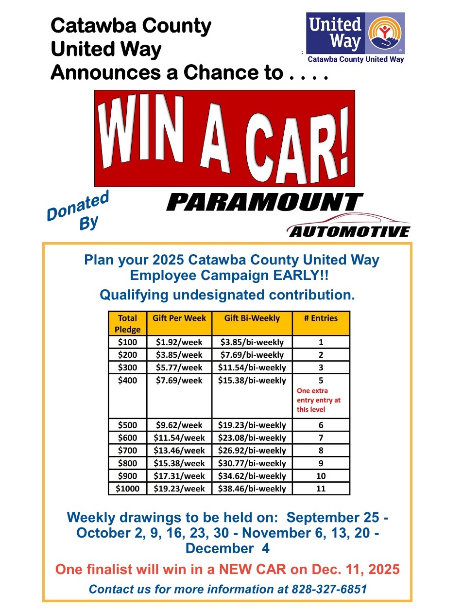 car giveaway