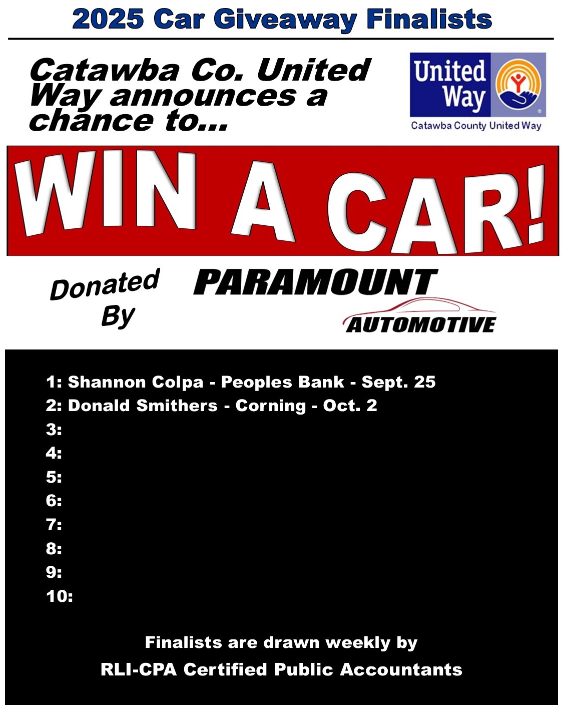 car giveaway