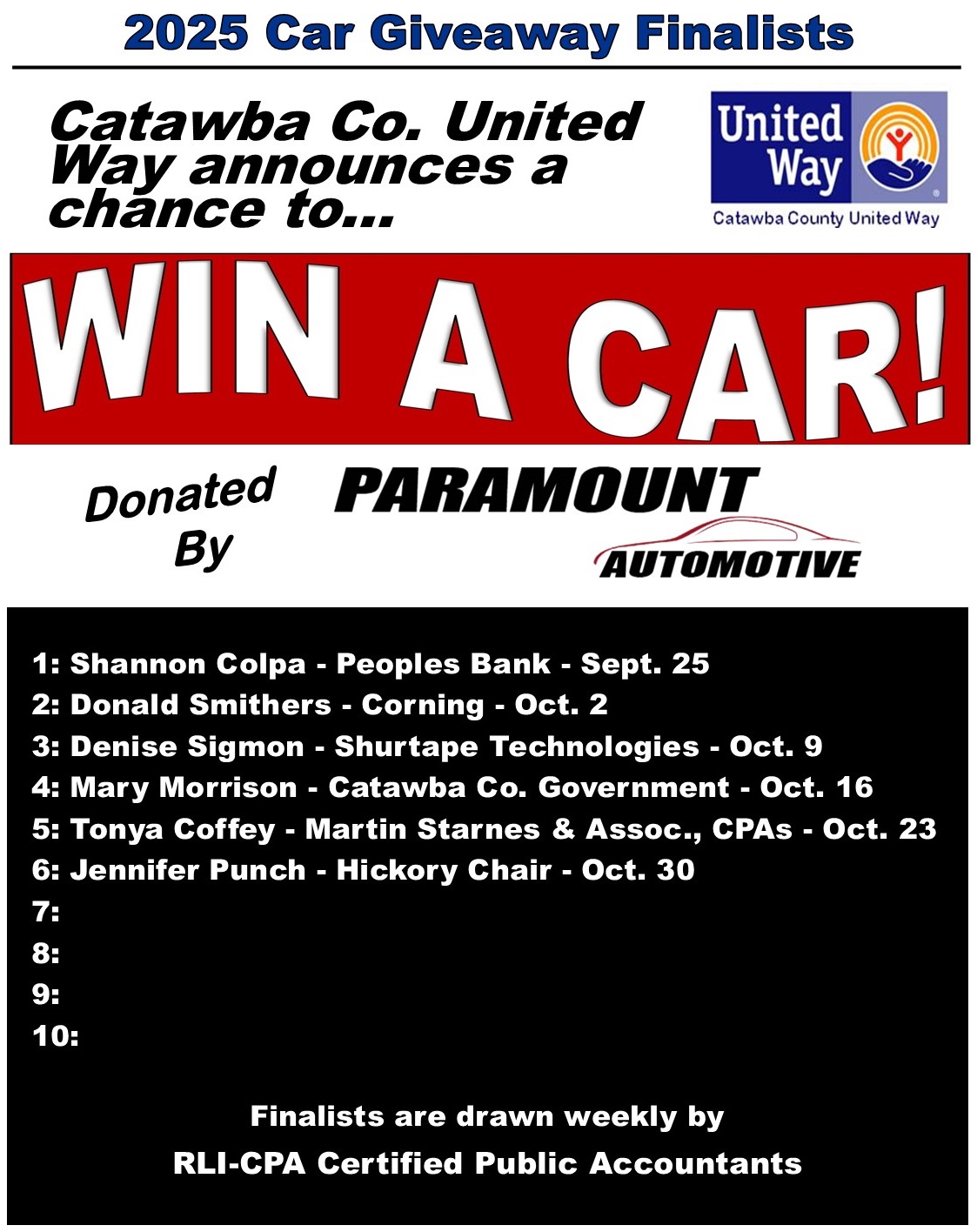 car giveaway