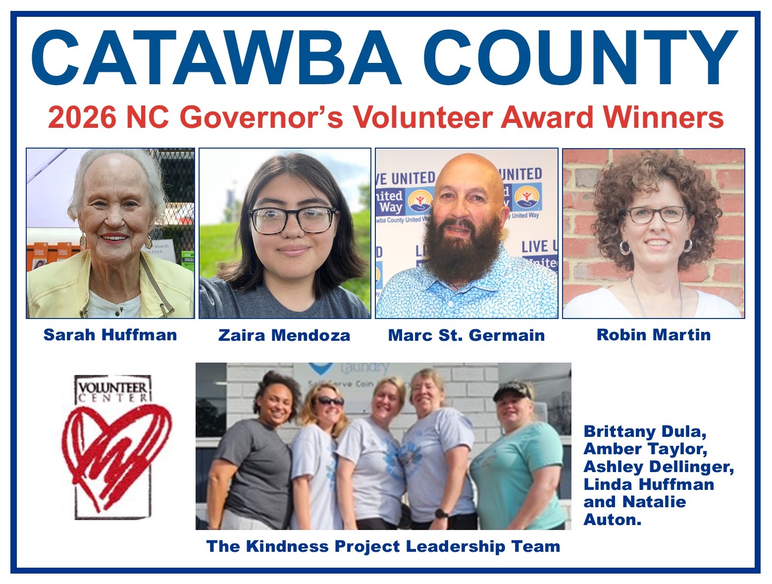 catawba county governors volunteer awards