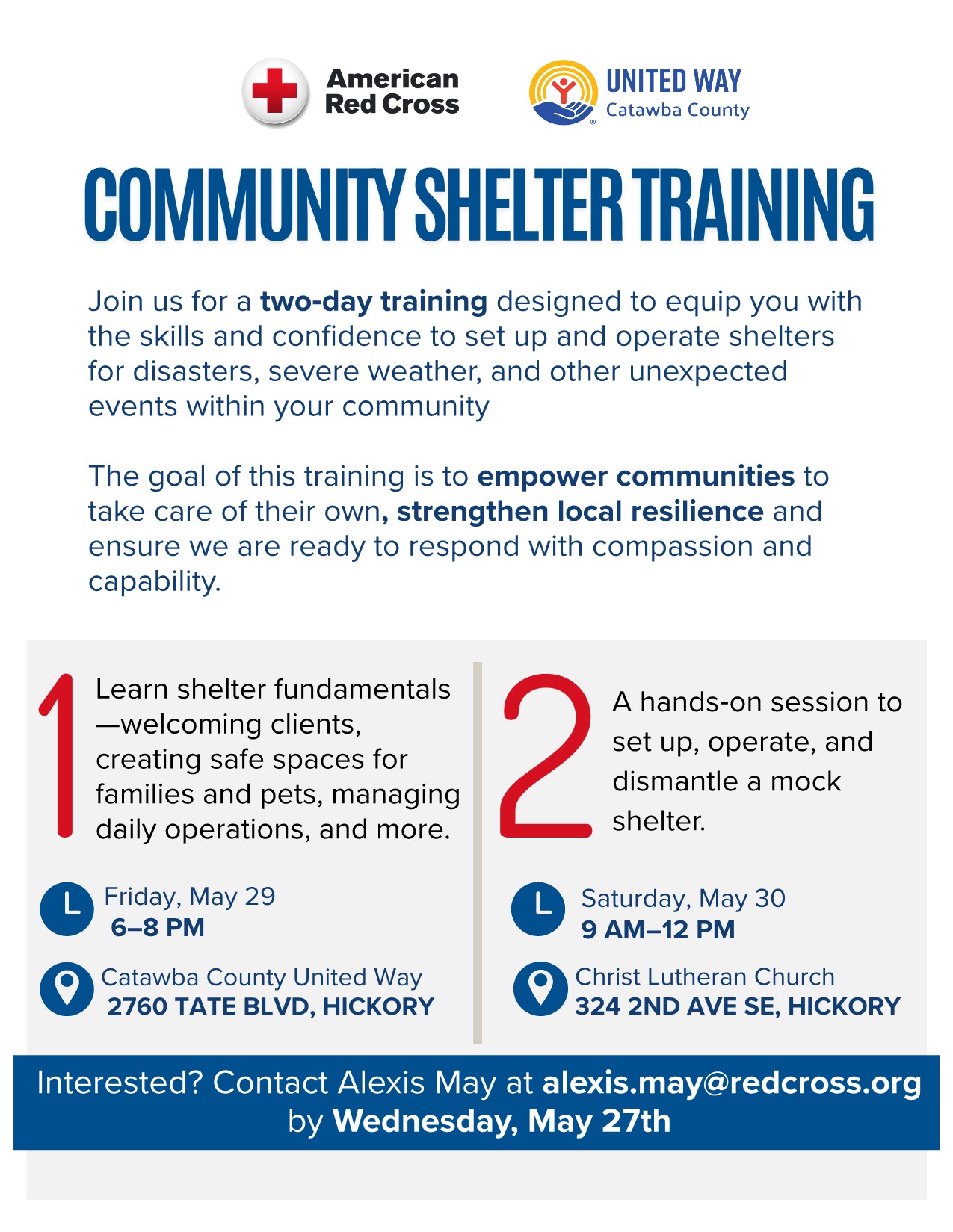 emergency shelter training