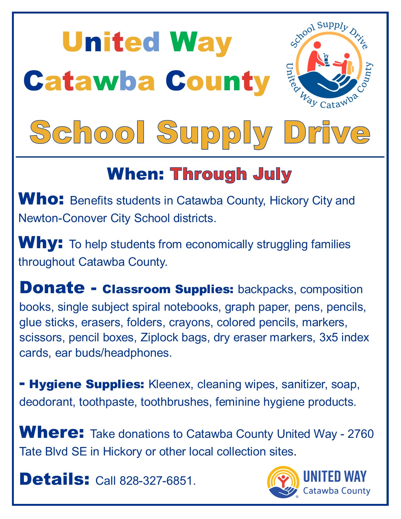 school supply drive