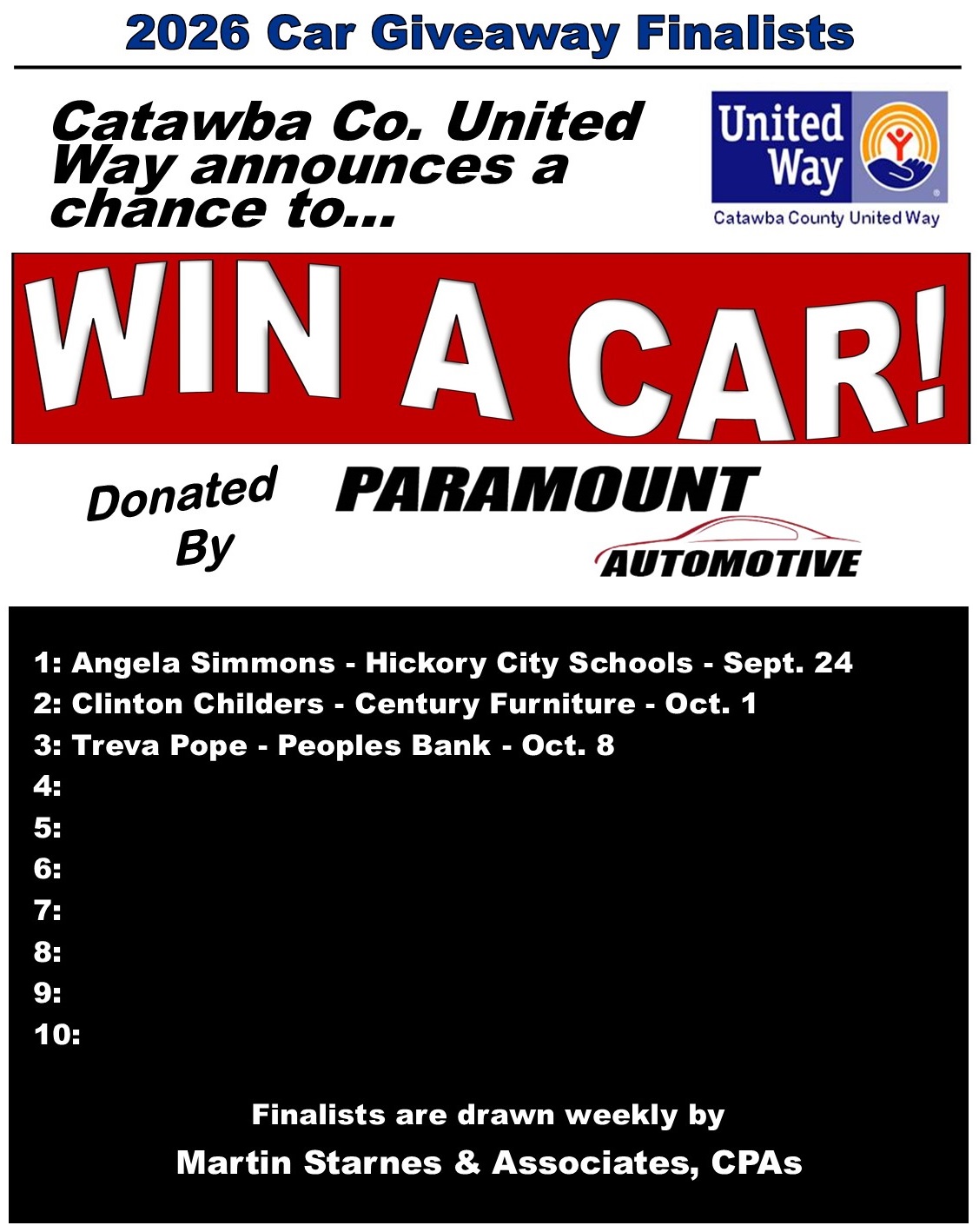 car giveaway