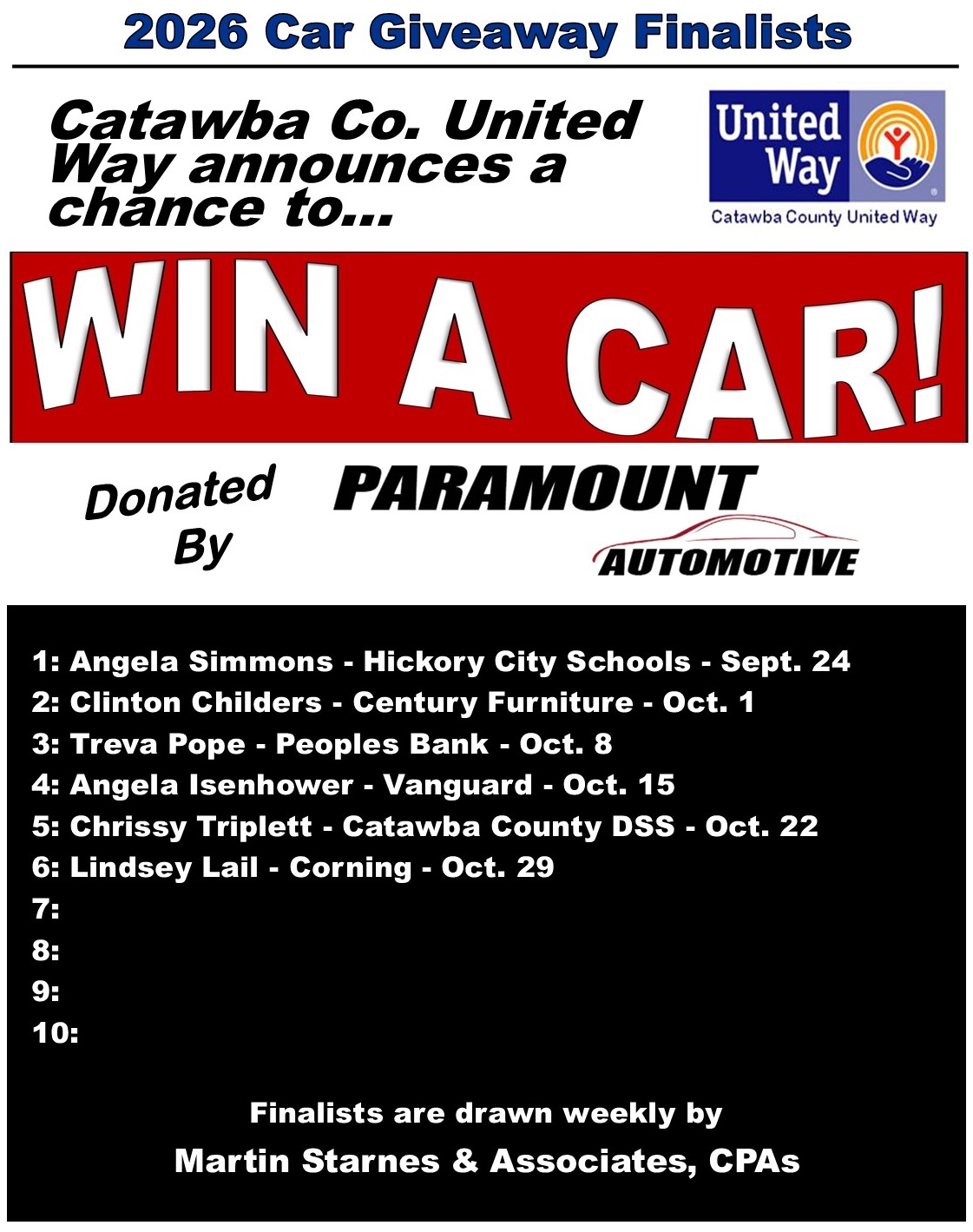 car giveaway